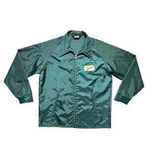 Vintage 70s Dekalb Seeds K Brand Green Light Jacket